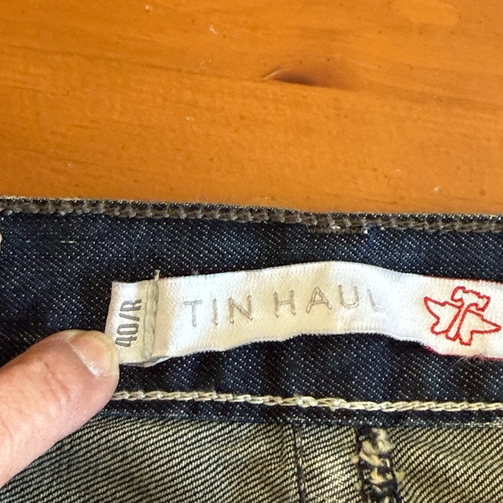Tin Haul NWT Jagger Denim Jeans Men’s Sz 40R Straight Leg Embroidered Western - Picture 5 of 13